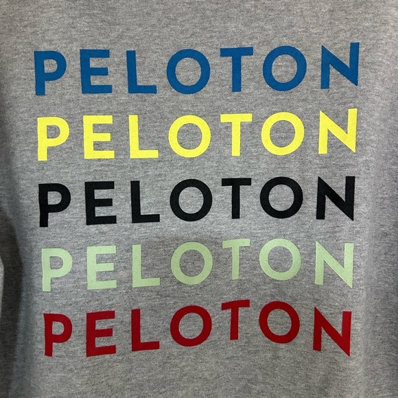 Peloton Gray Zip Up Hooded Sweatshirt Jacket Size Small - Picture 5 of 10